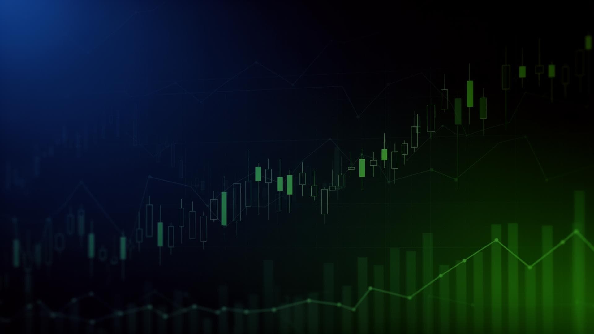 Trading charts background